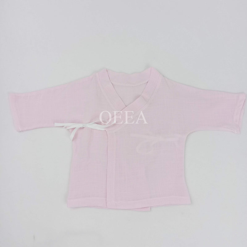 Pink linen summer cloth Baby Bodysuit