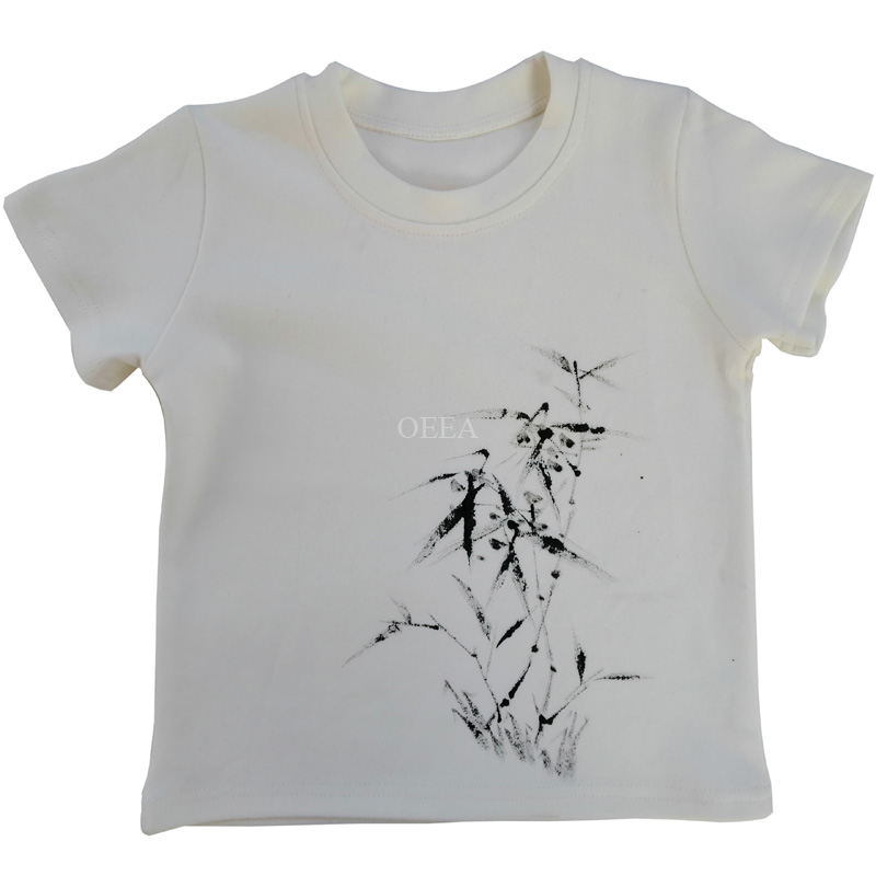 Ink painting short sleeve cotton infant underwear