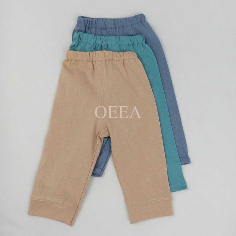 OEEA Summer cool cotton baby pants three-piece suit