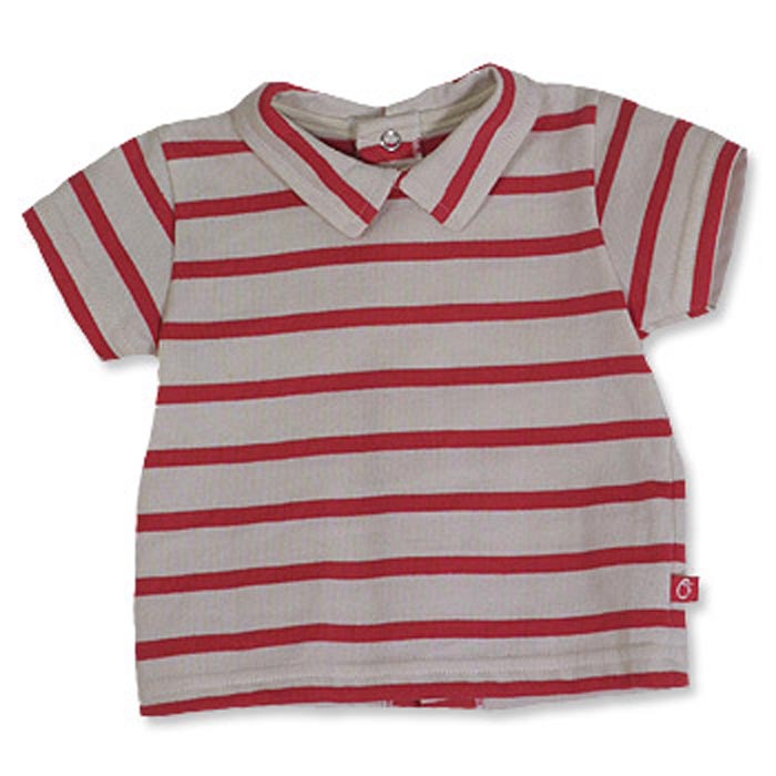 Baby back button Lapel short sleevet-shirts